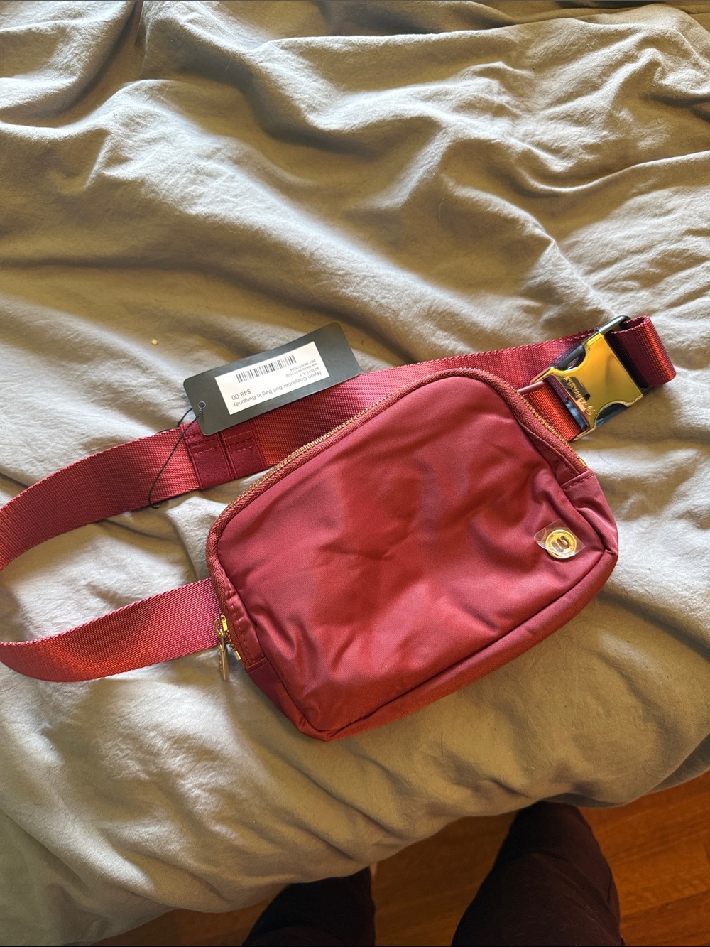NWT Wantable Nylon Belt Bag with Gold Hardware